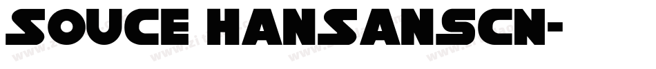 Souce HanSansCN字体转换
